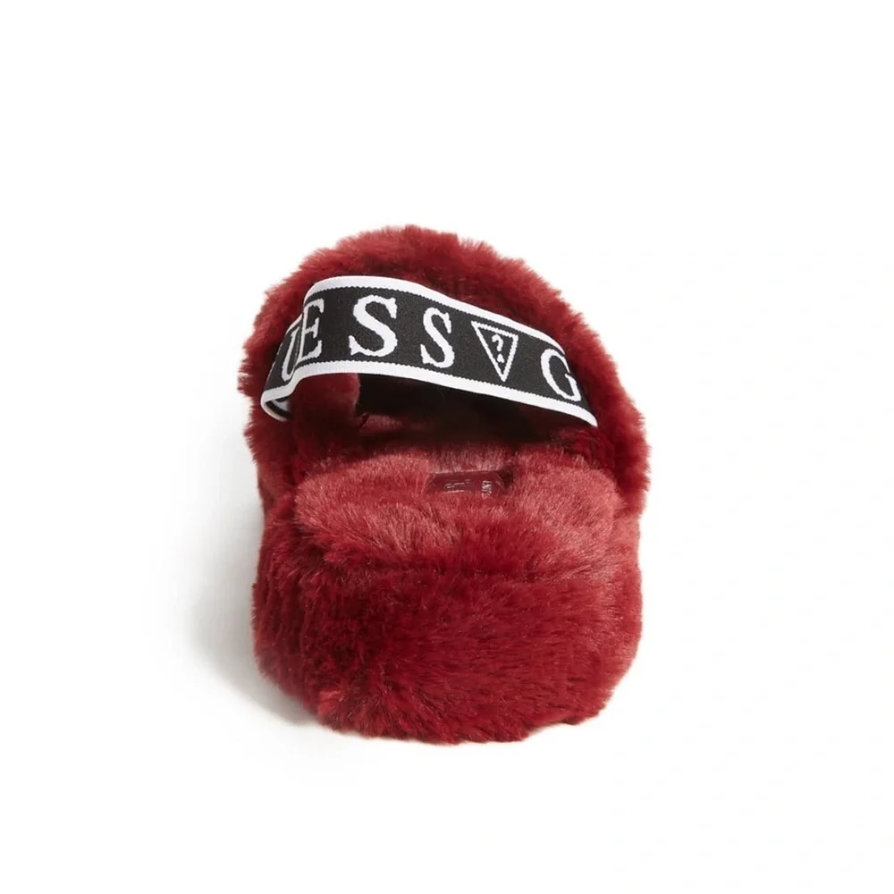 New GUESS Liddie Faux-Fur Slippers